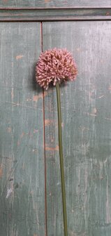 Allium (klein) kunststof zachtroze 