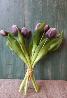 REALTOUCH tulpen in GREYPURPLE (nieuwe collectie)